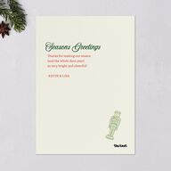Vintage Holiday Wreath Holiday Cards Hunter Green Signature Blank Standard