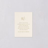 Antique Botanical Garland QR Code RSVP Cards Champagne Signature Standard