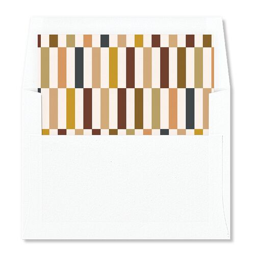 Very Merriest Retro Christmas Envelope Liners Walnut Standard