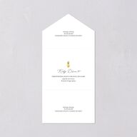 Charming Charleston All-in-One Wedding Invitations Pure White Signature Light Both Recipient and Return Addresses No