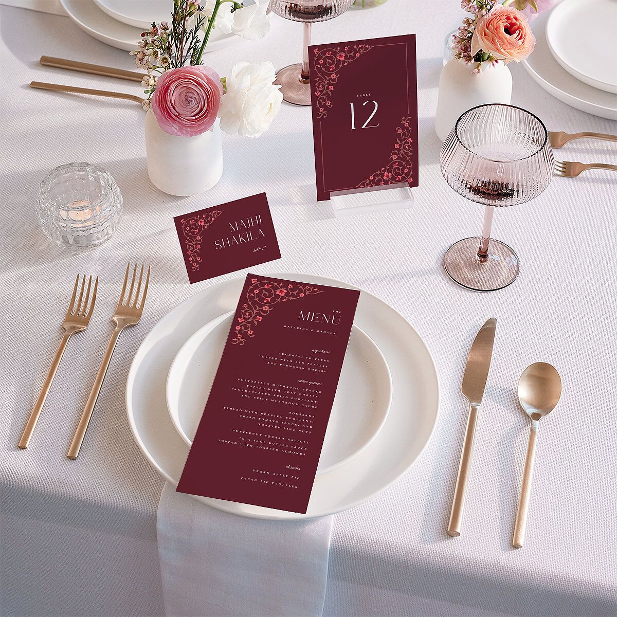 Ornate Threshold Place Cards — view 4
