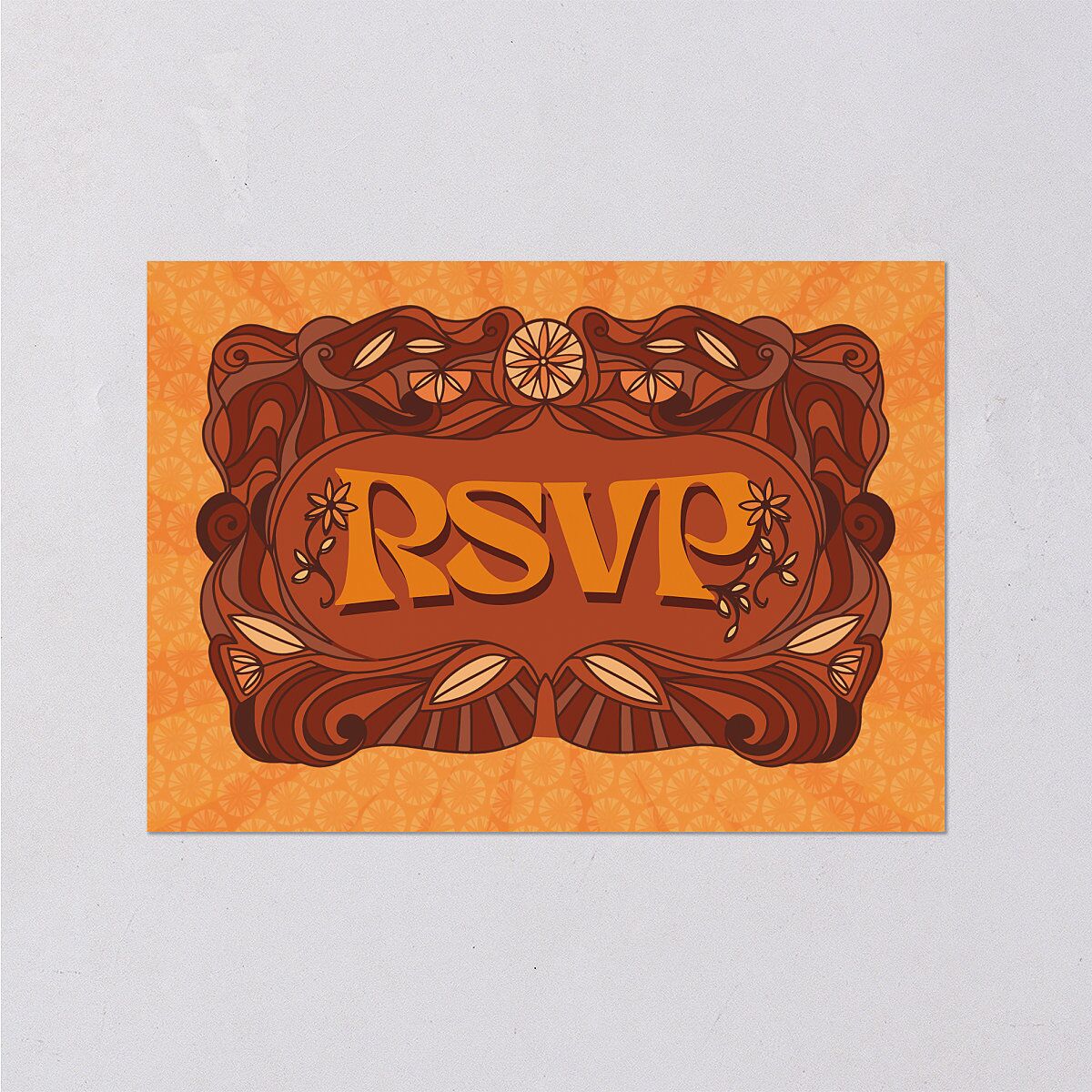 Wedstock Wedding Response Cards Red Clay Signature