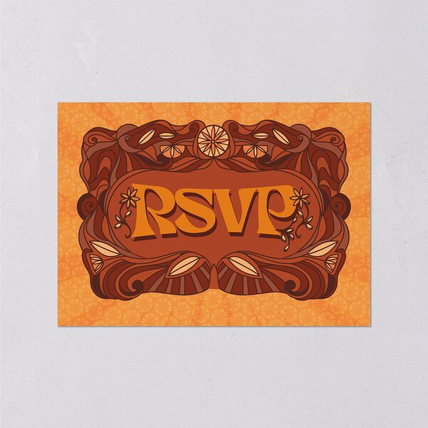 Wedstock Wedding Response Cards Red Clay Signature