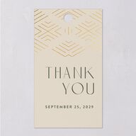 Boho Texture Favor Gift Tags Gold Deep Olive Signature