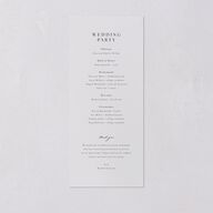 Elegant Anemone Wedding Programs Ice Blue Signature