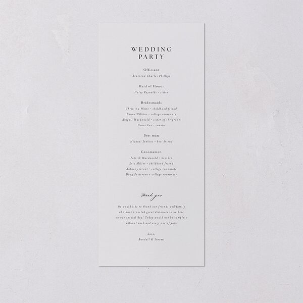Elegant Anemone Wedding Programs Ice Blue Signature