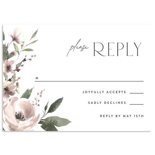 Beloved Union Wedding Response Cards Charcoal Signature Standard