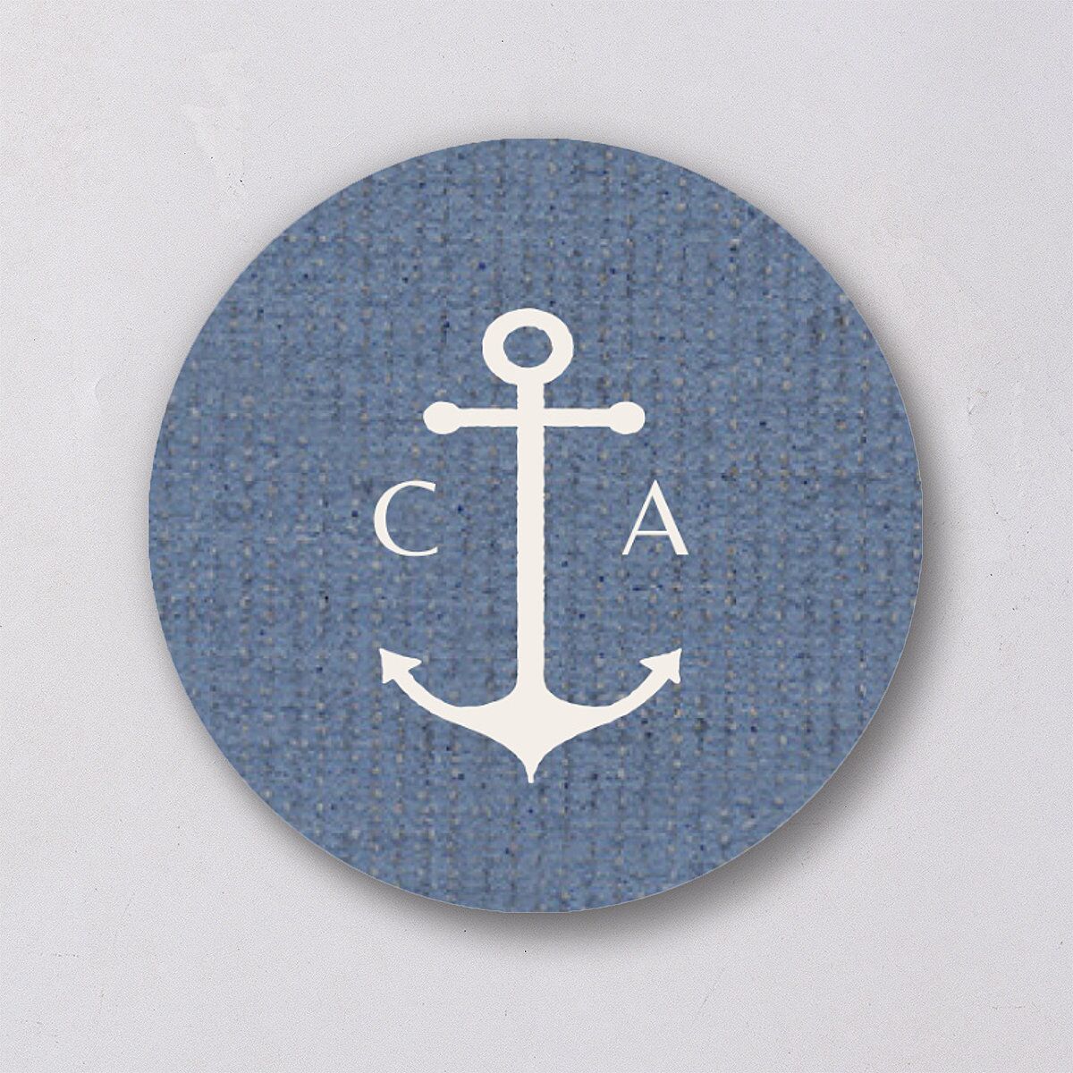 Coastal Love Wedding Stickers Cruise Circle