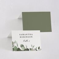 Eucalyptus Frame Place Cards Pure White Signature