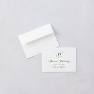 Hand Drawn Cake Wedding Response Cards Dark Camo Signature Standard