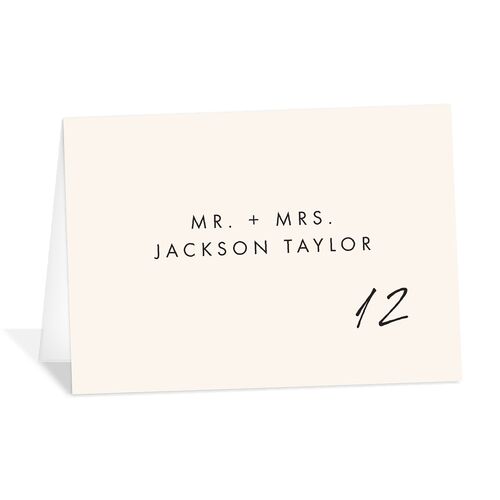 Simply Script Place Cards Linen Signature