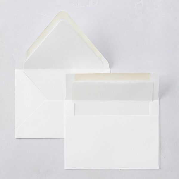 Graceful Botanical Euro Envelope Liners Shadow Gray Luxe