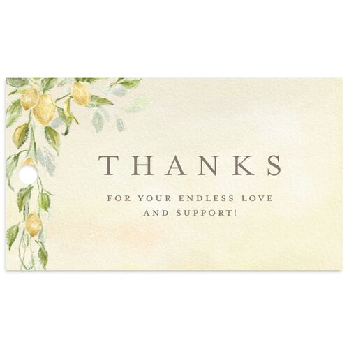 Elegant Italy Favor Gift Tags Copper Recycled