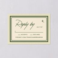 Retro Tropical Destination Wedding Response Cards Pear Signature Standard