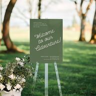 Happy Campers Standard Welcome Sign Medium Deep Olive Standard Indoor Foam Core M Welcome