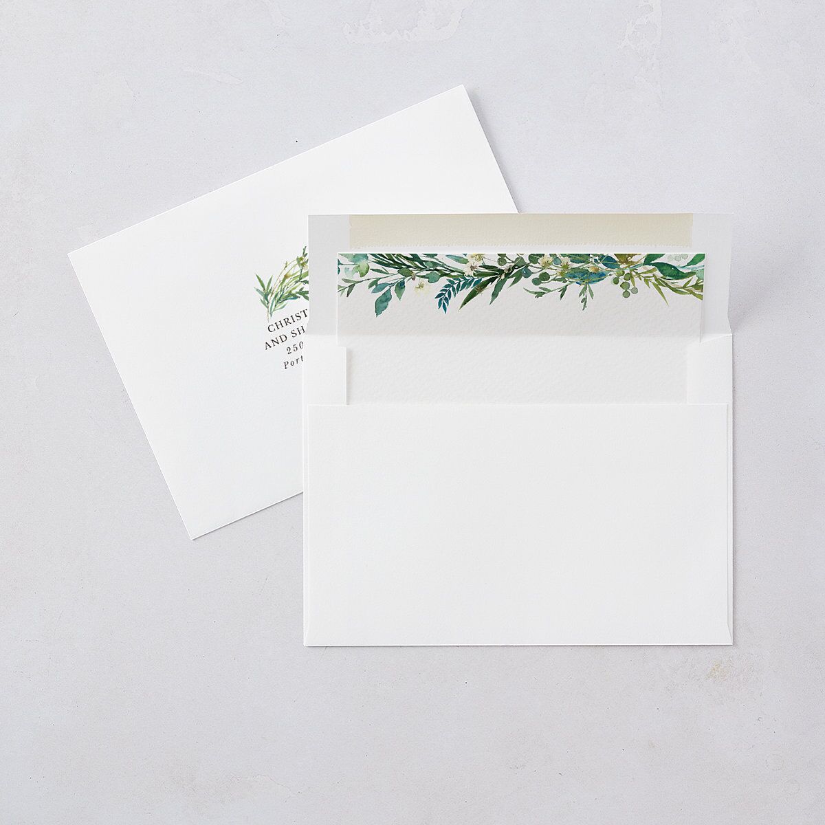 Rustic Hoops Save the Date Cards Eucalyptus Signature smooth Blank No Standard