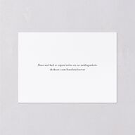 Simple Frame Wedding Response Cards Gold Pure White Signature