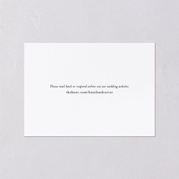 Simple Frame Wedding Response Cards Gold Pure White Signature
