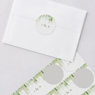 Southern Spanish Moss Wedding Stickers Pure White