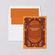 Wedstock Bridal Shower Invitations Red Clay Signature Blank