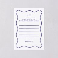 Hand Drawn Wavy Border Wedding Response Cards Sapphire Signature Standard