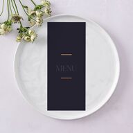 Gilded Bold Menus Gold Navy Signature