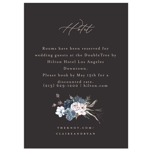 Gothic Antlers Wedding Enclosure Cards Slate Signature Standard
