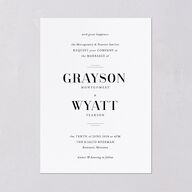 Country Club Wedding Invitations Pure White Signature Blank No