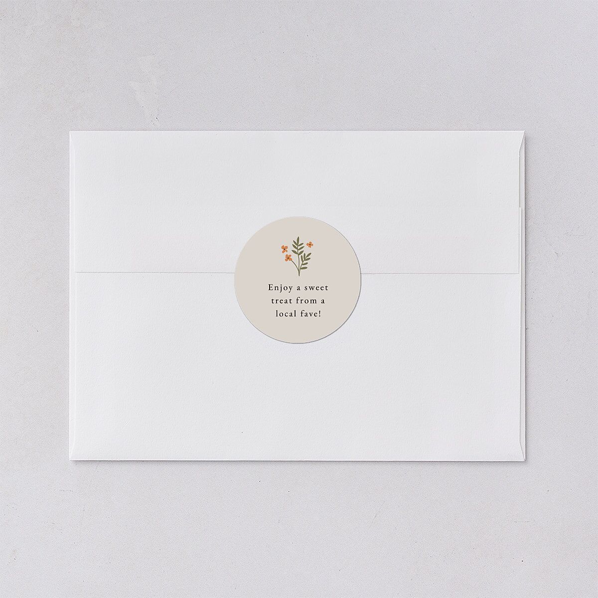 Flora Garden Border Wedding Stickers Olive Sticker