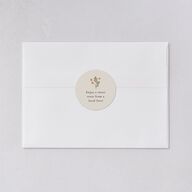 Flora Garden Border Wedding Stickers Olive Sticker