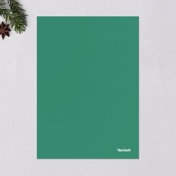 Kwanzaa Grid Holiday Cards Emerald Signature Blank Portrait Standard