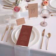 Simple Script Menus Vintage Pink Signature