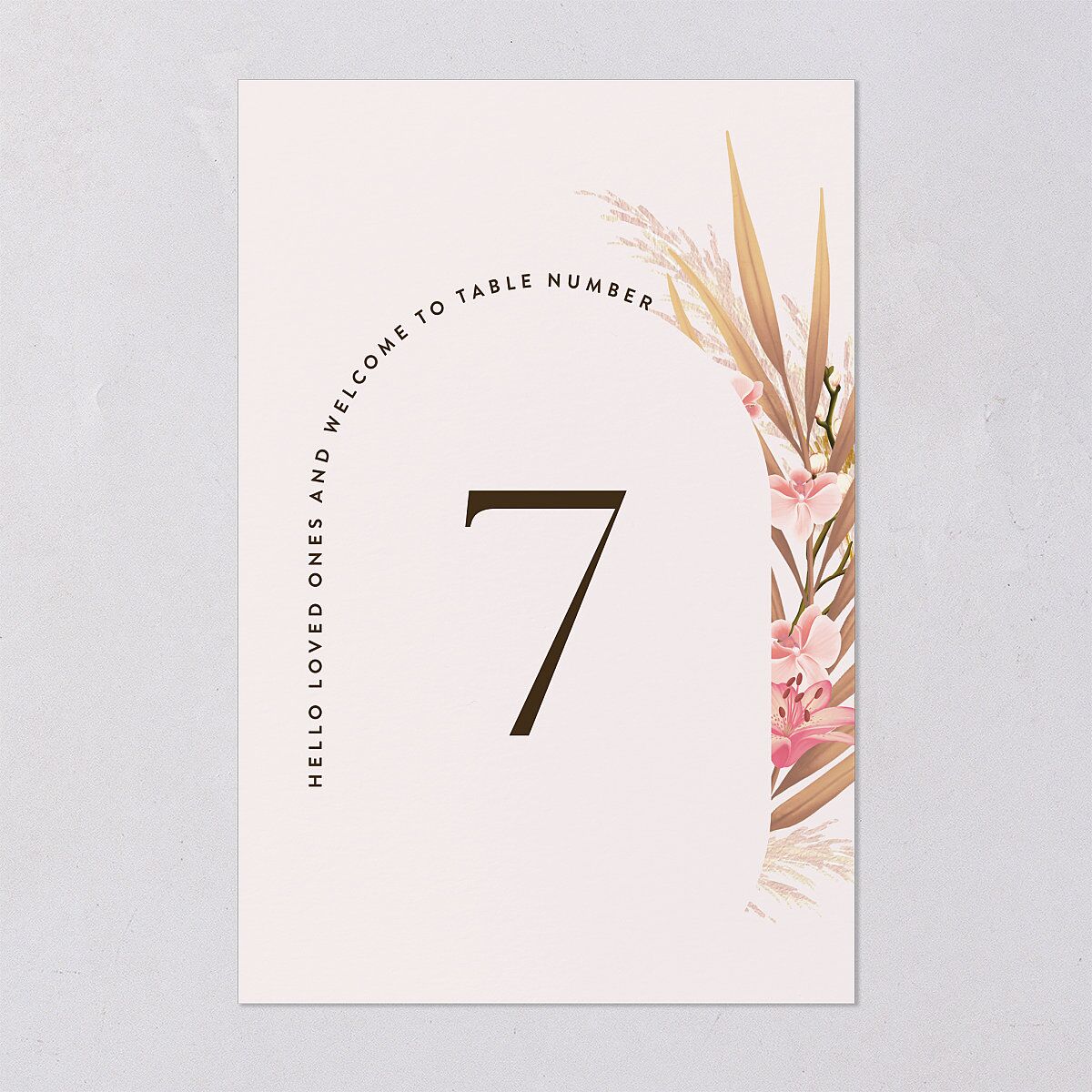 Tropical Oval Table Numbers — view 6