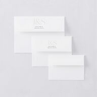 Overlay Response Card Envelopes White Champagne Return Address Signature Standard