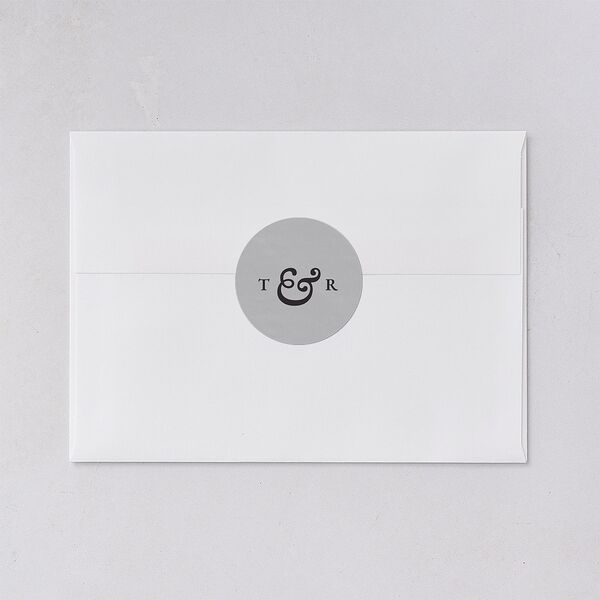 Newspaper Wedding Stickers Pure White