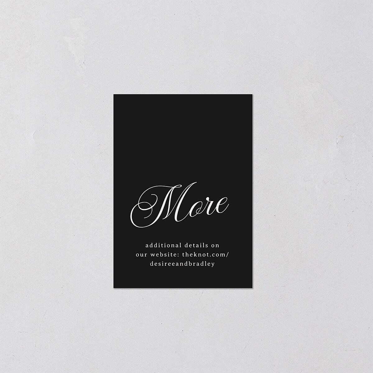 Elegant Hollywood Calligraphy QR Code RSVP Cards Linen Signature Standard