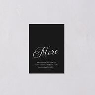 Elegant Hollywood Calligraphy QR Code RSVP Cards Linen Signature Standard