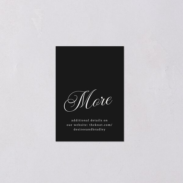 Elegant Hollywood Calligraphy QR Code RSVP Cards Linen Signature Standard