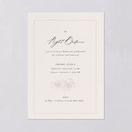 Baroque Garden Rehearsal Dinner Invitations Champagne Signature Blank