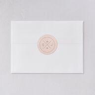 Painted Desert Wedding Stickers Dusty Rose Circle