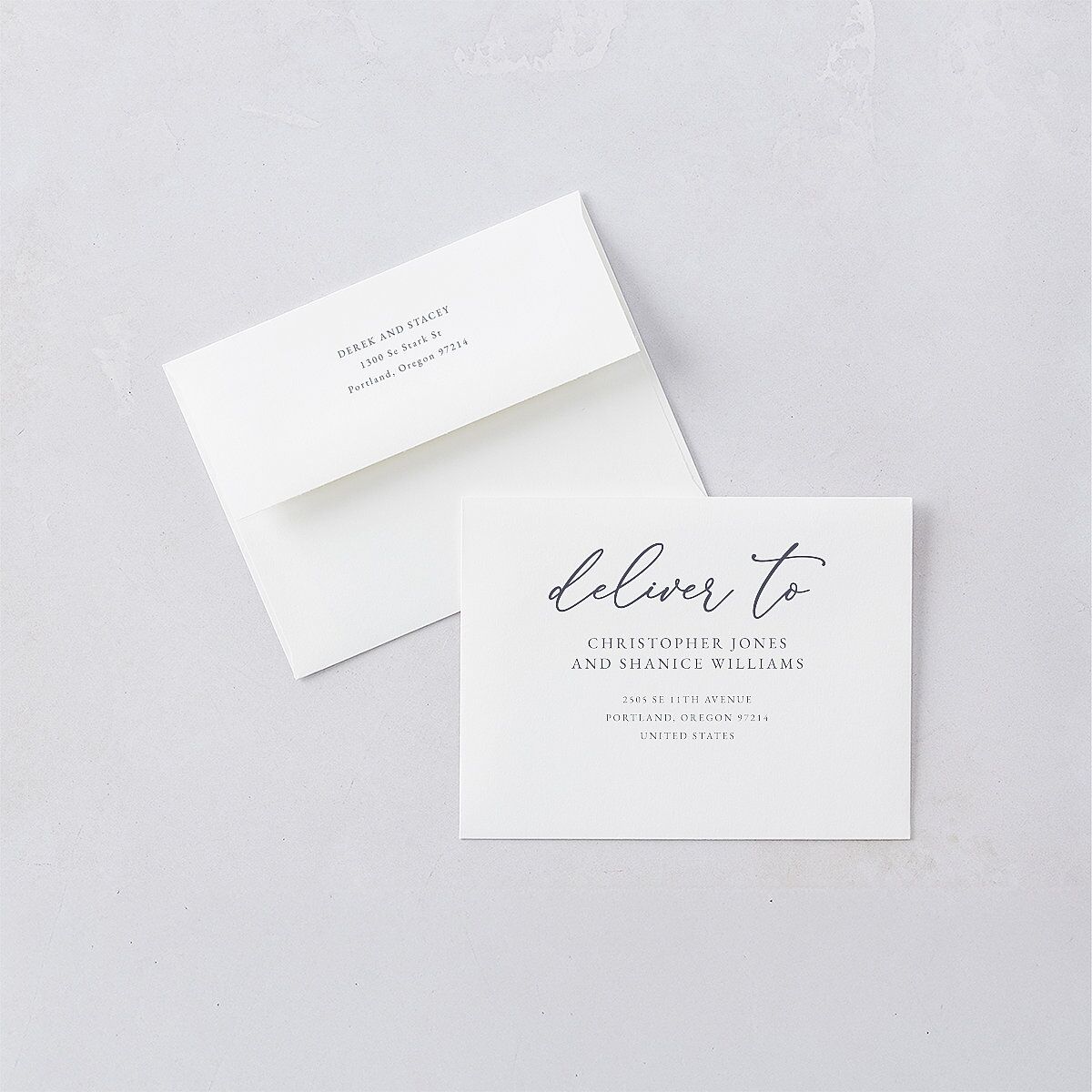 Gilded Photo Foil Thank You Cards Gold Midnight Navy