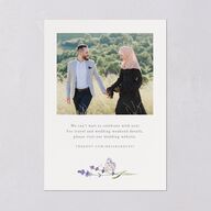 Elegant Farmhouse Lavender Wedding Invitations Ivory Signature Blank No Standard