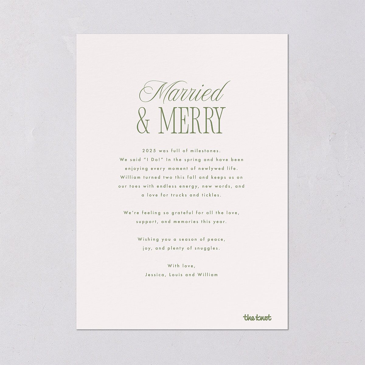 Hollywood Holiday Foil Holiday Cards Gold Greenery Signature