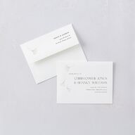 Ginkgo Leaves Thank You Cards Gold Champagne