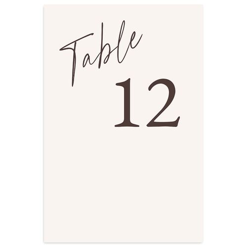 You Are Mine Table Numbers Champagne Signature