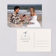 Elegant Lighthouse Save The Date Postcards Maritime