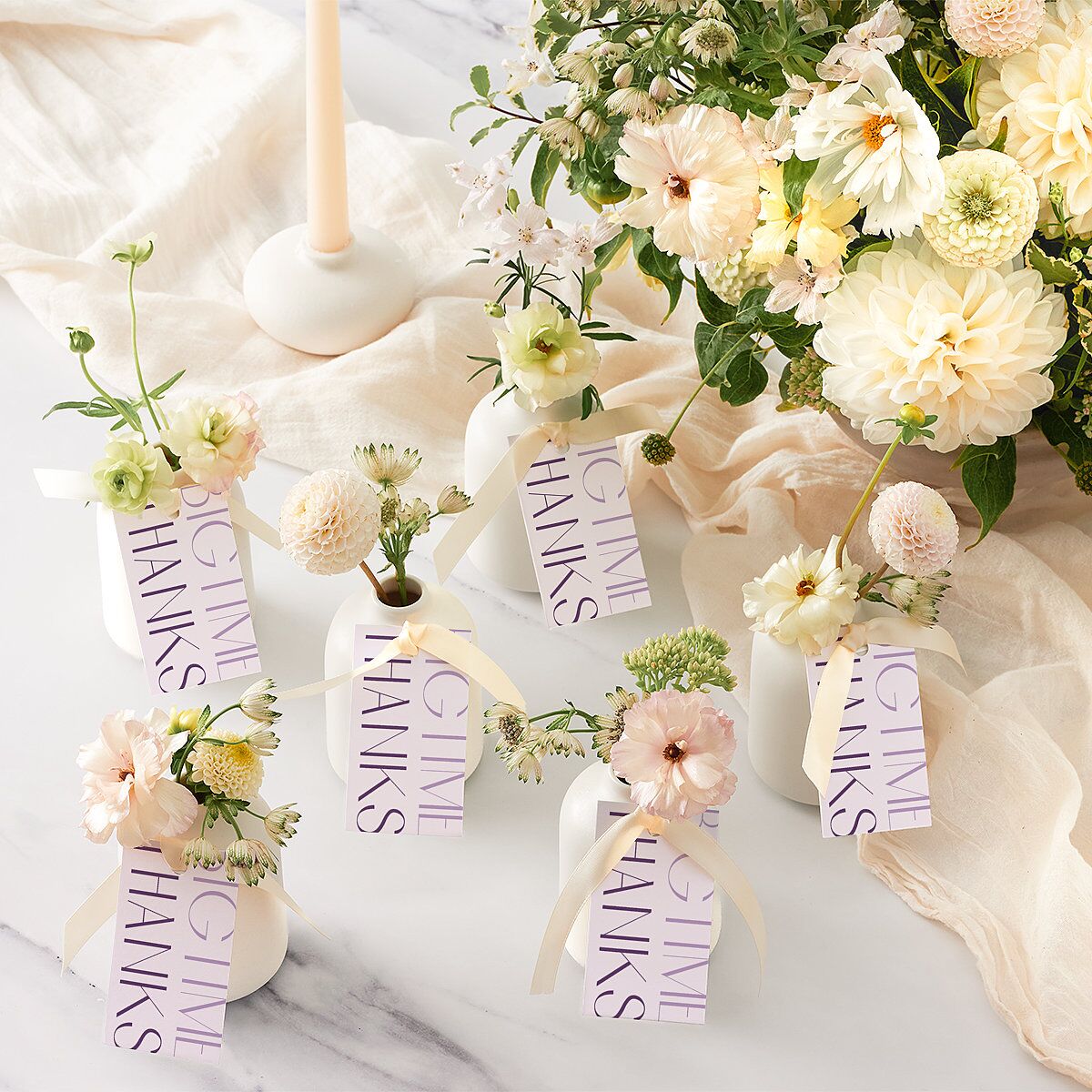 Real Talk Favor Gift Tags Sheer Lilac Signature