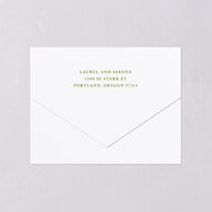 Vintage French Botanical All-in-One Wedding Invitations Meadow Signature Light Both Recipient and Return Addresses No