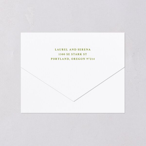 Vintage French Botanical All-in-One Wedding Invitations Meadow Signature Light Both Recipient and Return Addresses No