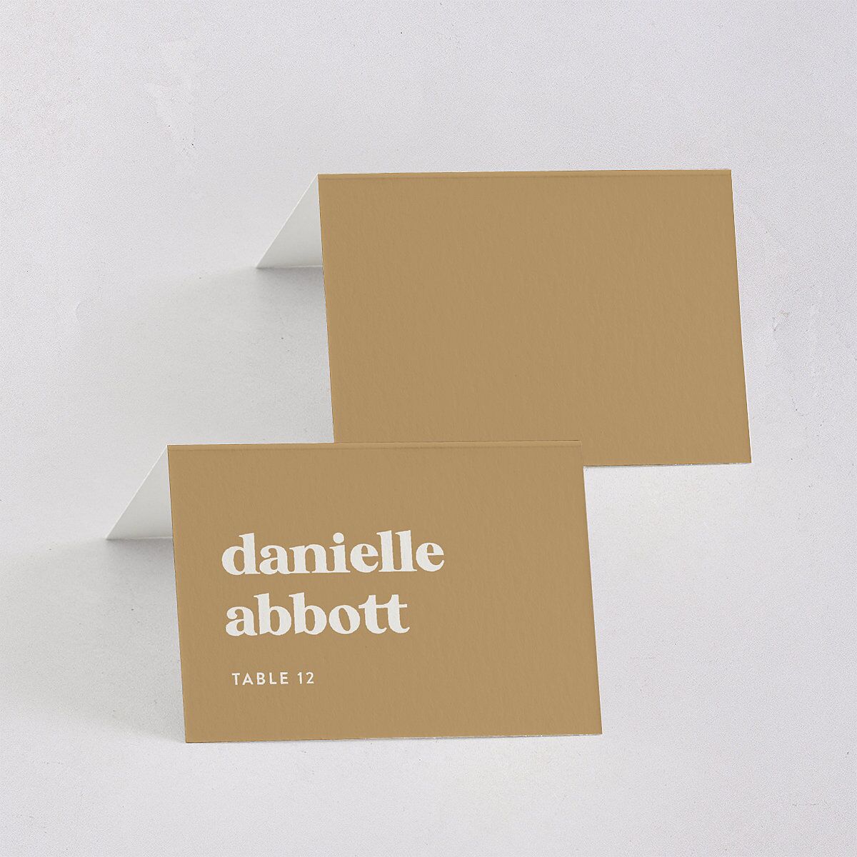 Music Lovers Place Cards Tan Signature